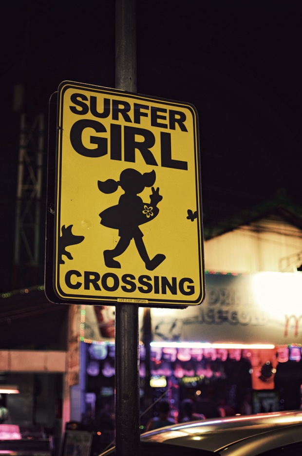 Surfer Girl Signboard
